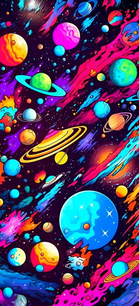 Cosmic Branding, Planet Graffiti, Crayon Ideas, Ying Yang Art, Blacklight Art, Flatwoods Monster, Phone Wallpaper Backgrounds, Stars And Galaxies, Graffiti Art Letters