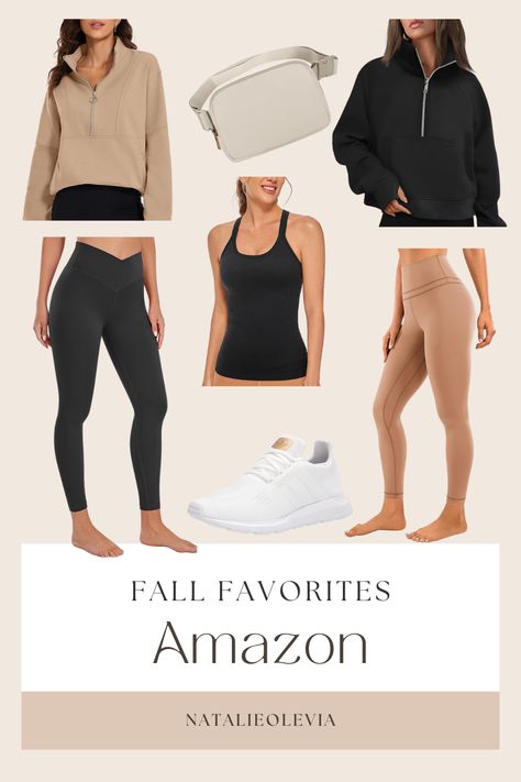 Embrace the chilly season with our must-have Amazon athleisure & activewear picks! Perfect for cozy lounging or your next fitness adventure. Discover versatile pieces that blend comfort & style, all at your fingertips. Step into fall, feeling fabulous & fit. Fall Neutral Outfits, Amazon Athleisure, Amazon Activewear, Neutral Athleisure, Fall Loungewear, Activewear Lululemon, Fall Activewear, Fall Feeling, Neutral Outfits