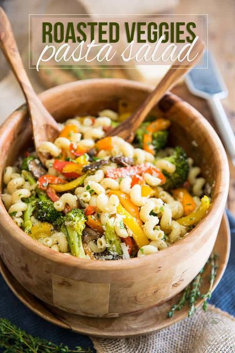 Veggies Pasta Salad, Roasted Veggies Pasta, Salad Easy Recipe, Pasta Salad Easy, Homemade Pasta Salad, Veggies Pasta, Vegetarian Pasta Salad, Easy Homemade Pasta, Vegetable Pasta Salads