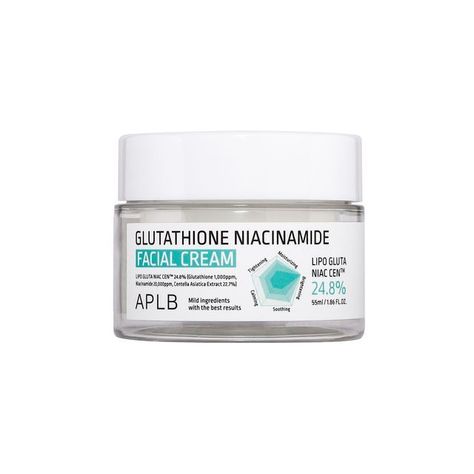 APLB - Glutathione Niacinamide Facial Cream Niacinamide Cream, Glutathione Injection, Gluthatione Skin, Aplb Glutathione Niacinamide, Tretinoin Cream 0.025, Glutathione Skin, Korean Skin Care Secrets, Facial Skin Care Routine, Facial Cream