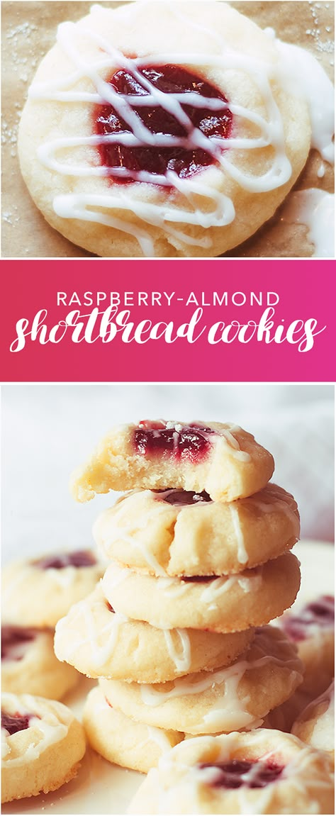 Raspberry Almond Shortbread Cookies - I just made these, they are by far the BEST holiday cookie recipe on Pinterest! Jul Kaka, Almond Shortbread, Almond Shortbread Cookies, Best Holiday Cookies, Raspberry Almond, Holiday Cookie Recipes, Almond Flavor, Almond Cookies, Köstliche Desserts