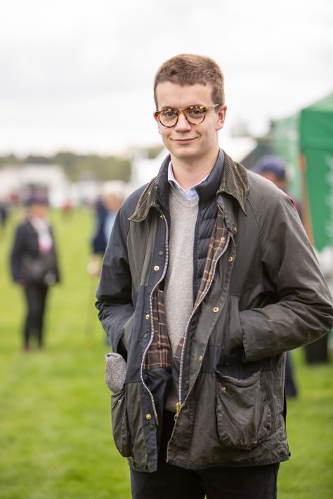 Country Style Men, Barbour People, Comfy Academia, Barbour International Jacket, Raincoat Men, Barbour Style, Old Man Fashion, Horse Trials, The Sartorialist