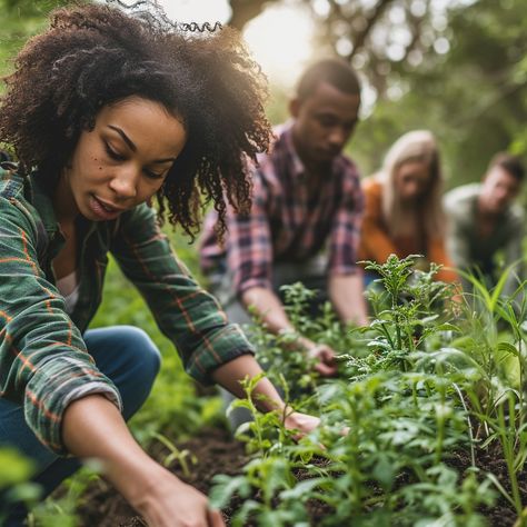 Community Gardening Effort: community garden, young adults, diverse group, green space, team effort, plant care, organic gardening, sustainable living, environmental care, garden work, soil health, green plants, volunteer work, eco-friendly, social activity #gardening #community #planting #teamwork #outdoors #aiart #aiphoto #stockcake ⬇️ Download and 📝 Prompt 👉 https://ayr.app/l/s9bA Ideal Community, Workshop Photography, Community Gardens, Community Garden, Volunteer Work, Team Effort, Soil Health, Indoor Gardening, Social Activities