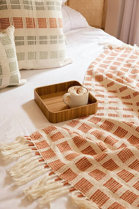 Made of 100% organic cotton Undyed + naturally dyed 40" x 60" Handcrafted in Charalá, Colombia Throws are essentials in just about every living room and have a way of completing the ideal bedding. Channeling Cartagena’s tropical climate, these throw blankets showcase soft, warm colors that will complement any space and style. Zuahaza’s small throw blankets are a household staple, serving not only has the perfectly sized home accent, but also very versatile in function however and wherever you wish to use it. This small throw is named after the island of Baru, right outside Cartagena. Baru is known for its turquoise waters and white sand —ready to host this small throw on the beach. Small variations in size might occur. Terracotta Throw Blanket, Living Room Throw Blanket, Patterned Throw Blanket, Small Throw Blanket, Terracotta Decor, Organic Table, Red Sage, Couch Throw Blanket, Luxe Home