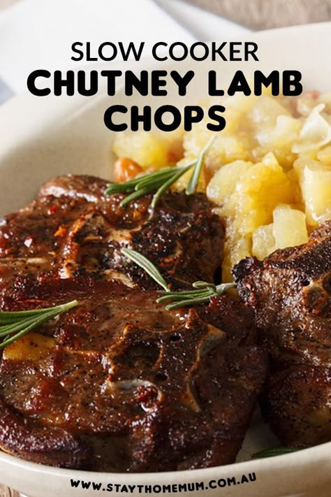 Slow Cooked Lamb Chops, Lamb Slow Cooker Recipes, Crockpot Lamb, Salmon Wellington, Lamb Casserole, Savoury Treats, Slow Cooker Curry, Wellington Recipe, Broccoli Fritters