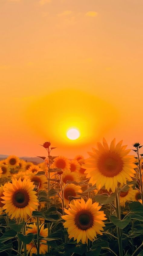 Aesthetic Wallpaper Iphone Sunset, Orange Aesthetic Wallpaper Iphone, Iphone Wallpaper Sunflower, Iphone Sunset Wallpaper, Wallpaper Iphone Sunset, Sunset Wallpaper Iphone, Sunflower Landscape, Orange Aesthetic Wallpaper, Wallpaper Sunflower