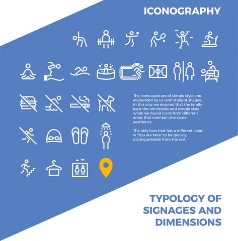 Uc Riverside, Wayfinding System, Find Icons, System Design, Sports Complex, Simple Style, Different Colors, Swimming, Sports