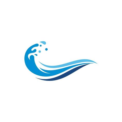 Water wave icon vector design Wave Logo Design, Wave Icon, Wave Clipart, Wave Vector, Boat Name, Wave Logo, Flowing River, River Flowing, Waves Icon