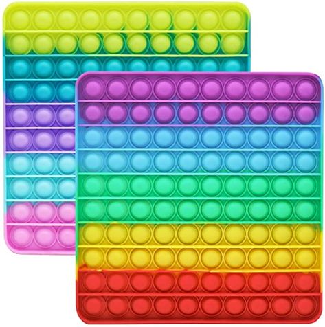 AmazonSmile: 256 Bubble Pop, Large Pop 256 Fidget, the Biggest Pop in the World, Extra Large Size Pop Largest, Really Super Very Big Pop 1000 400 256 200 Bubbles Silicone Popper Popping Poppet Fidget Ginormous Pop : Everything Else Big Pops, Pop Bubble, Push Pops, Pop Cans, Diy Molding, Book Box, Fidget Toys, Food Grade Silicone, Large Size