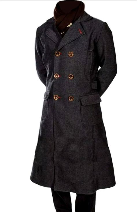 Benedict Cumberbatch. Sherlock Holmes coat Sherlock Coat, Long Black Trench Coat, Fashion 60s, Sherlock Holmes Benedict, Sherlock Holmes Benedict Cumberbatch, Long Coat Men, Mens Wool Coats, Long Overcoat, Winter Trench Coat