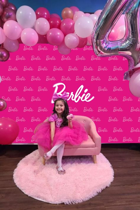 Backdrop Barbie, Barbie Backdrop, Barbie Background, Birthday Party Background, Pink Party Decorations, Pink Carpet, Barbie Theme, Party Background, Barbie Birthday