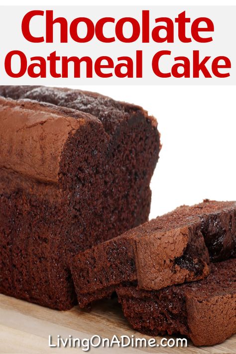 This chocolate oatmeal cake recipe is one of the BEST chocolate cake recipes! It makes a rich and delicious chocolate cake your chocolate lovers are sure to love! Chocolate Oatmeal Cake Recipe, Oatmeal Chocolate Cake, Cake Recipes Easy Chocolate, Chocolate Cake Recipes Easy, Oats Cake Recipe, Chocolate Oatmeal Cake, Oats Cake, Cake Mix Recipes Homemade, Oat Cake Recipes