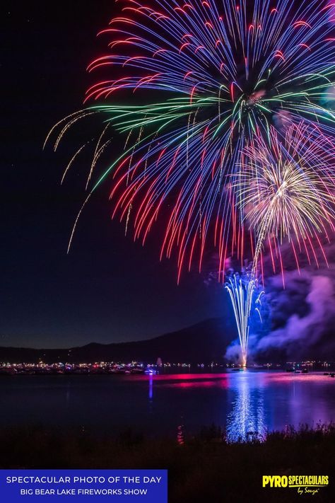 Get ready to be blown away! Feast your eyes on this stunning #phoooftheday from Big Bear Lake's 4th of July Spectacular, captured by the talented Scott Flanagin (@sflanagin). Trust us; you won't want to miss this! #fireworks #fireworksdisplay #pyrospec #fireworksphotography Fireworks Photography, Big Bear Lake, Fireworks Display, Fun Art, Big Bear, To Miss, Fireworks, Get Ready, Your Eyes