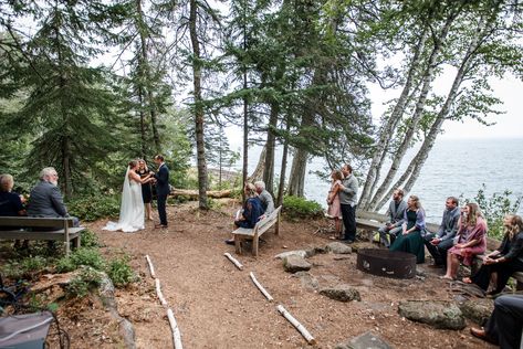 Creek Side Wedding, Lutsen Mn, Lake Superior Wedding, Lutsen Minnesota, Formal Inspiration, Beach Wedding Locations, Minnesota Lake, Beach Wedding Attire, Woodsy Wedding