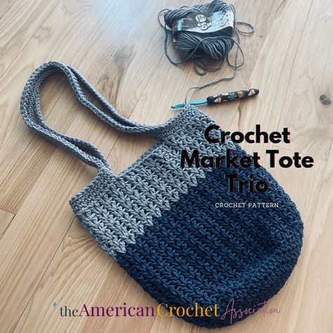 Easy Crochet Bag Pattern - Three Sizes | Reach Your Crochet Goals! Crochet Hobo Bag Free Pattern, Easy Crochet Market Bag, Easy Crochet Bag, Crochet Hat Sizing, Crochet Hobo Bag, Hobo Bag Patterns, Crochet Market, Crochet Bag Pattern Free, Pattern Purse