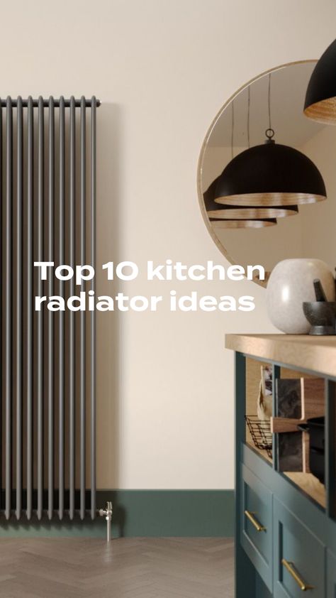 Kitchen With Radiator Under Window, Open Plan Kitchen Dining Living Radiators, Radiator In Dining Room, Radiator Kitchen Ideas, Radiator In Kitchen Ideas, Kitchen With Radiator, Tall Radiators In Kitchens, Radiators In Kitchen, Radiator In Kitchen