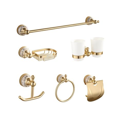 Luxury Hotel Bathroom, 20ft Container, Bathroom Accessories Set, Bathroom Accessories Sets, Brass Faucet, Accessories Bathroom, Hotel Bathroom, Packing Design, Bathroom Accessory Set