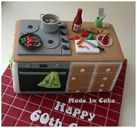 cooker | June Lawson | Flickr Chef Cake, Baking Theme, Realistic Cakes, Baker Cake, Kitchen Theme, Crazy Cakes, Specialty Cakes, Just Cakes, Novelty Cakes