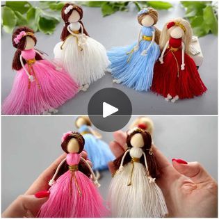 Better Ponytail, Diy Yarn Dolls, Metdaan Diy, Diy Dolls, Sewing Alterations, Yarn Dolls, Diy Yarn Crafts, Doll Diy Crafts, Rainbow Crafts