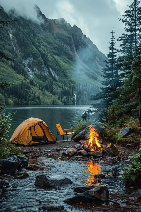 Tent Camping Aesthetic, Camper Wallpaper, Camping At Home, Camping In Nature, Grand Canyon Camping, Outdoor Tree Lighting, Aesthetic Camping, Camping Inspiration, Mountain Camping