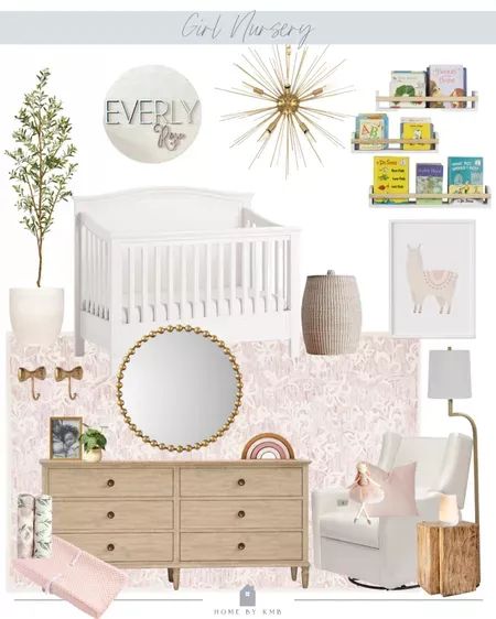 Neutral Baby Girl Nursery, Nursery Mood Board, Baby Room Inspiration, Baby Girl Nursery, Nearly Natural, Christmas Ball, Nursery Neutral, Pet Home, Neutral Baby