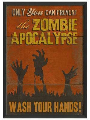 Zombie PSA Apocalypse Survival Kit, Pallet Jack, Book Titles, Apocalypse Survival, Zombie Survival, Bathroom Sign, Bachelor Pad, Pallet Signs, Bathroom Humor