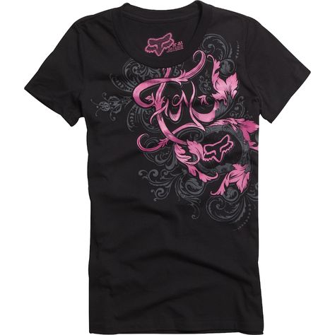 Fox Girls Worthy Crew Neck Tee: Black Wasteland Aesthetic, Fox Rider, Fox Racing Clothing, Fox Brand, Fox Clothing, Mtb Clothing, Plus Size Dress Clothes, Womens Dress Clothes, Fox Logo