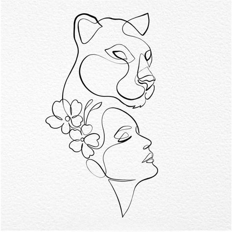 Hat Burning, Leo Tattoos, Line Art Tattoos, Line Art Design, Elegant Tattoos, Lion Tattoo, Abstract Line Art, Simplistic Tattoos, Art Practice