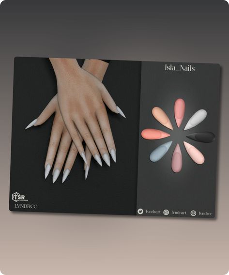 Sims 4 Nail CC: Pastel Light Nails for Elegant Looks Sims 4 Cc Nails, Cc Nails, Sims 4 Nails, Sims 4 Cc Download, Light Nails, Model Nails, Tools And Toys, Best Sims, Sims 4 Cc Mods