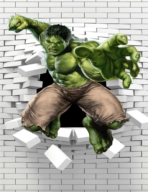 #Hulk #Fan #Art. (The-Hulk-Classical-Stylish-Custom-Fashion-Tatoo-On-Wall-Poster) By: AliExpress. ÅWESOMENESS!!!™ ÅÅÅ+ Hulk Pictures Image, Hulk 3d Wallpaper, Hulk Animated, Angry Hulk Wallpaper Hd, Hulk Theme, Hulk Breaking Through Wall, Hulk Party, Break Wall, Hulk Avengers