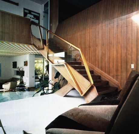 Gio Ponti Interior, Stair Case, Famous Architects, Gio Ponti, Vintage Interiors, Staircase Design, A Living Room, Interior Architecture Design, Italian Design