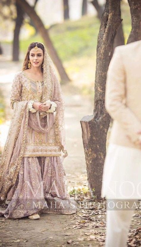 Pakistani bridal nikkah dresses designs ideas 2022😍 Bridal Nikkah Dresses, Nikkah Dresses For Bride, Nikkah Gharara, Pakistani Nikkah Bride, Fashion Quotes Style, Nikkah Bride, Bridal Mehndi Dresses, Pakistani Bridal Dress, Nikah Dress