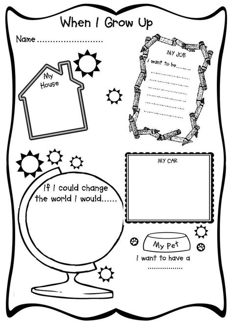 What I Wanna Be When I Grow Up, When I Grow Up I Want To Be Activities, When I Grow Up I Want To Be Printable, When I Grow Up Preschool, Career Activities For Kids, When I Grow Up Craft, When I Grow Up Activities, When I Grow Up Worksheet, Career Day Activities