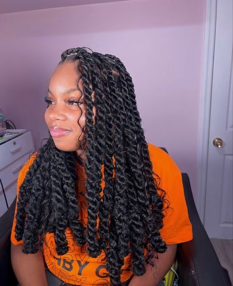 Bob Island Twist, Boho Invisible Locs, Boho Passion Twists, Invisible Locks, Twist Bob, Medium Twist Braids, Invisible Locs, Medium Twist, Baddie Hair