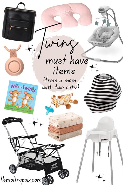 Twin Must Haves...from a mom with two sets of twins - The Soltrop Six Best Twin Products, Twin Baby Must Haves, Twin Must Haves Baby Items, Twin Gift Ideas, Twin Must Haves, Twin Essentials, Boy Girl Twins Nursery, Two Sets Of Twins, Boy Girl Twin Outfits