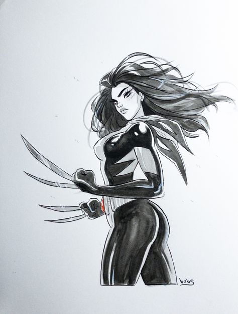 X-23 Commission by Babs Tarr Comic Art Motor Crush, Babs Tarr, Marvel Comics Art, Selling Artwork, Comic Book Artists, Comic Illustration, Marvel Art, Featured Art, Comic Artist