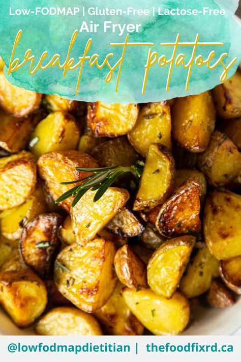 You won't believe these are low-FODMAP OR that you made these crispy golden hashbrowns yourself! Low Fodmap Hashbrowns, Air Fryer Breakfast Potatoes, Air Fryer Breakfast, Breakfast Places, Breakfast Potatoes, Low Fodmap Recipes, Fodmap Recipes, Peeling Potatoes, Low Fodmap