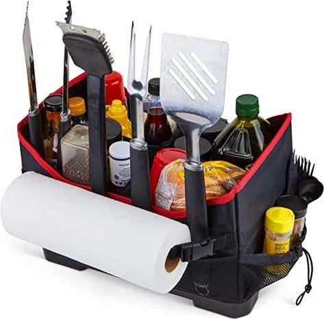 Grillman Large Griddle/Grill Caddy – BBQ/Tailgating Accessories, BBQ Storage Caddy - Blackstone Grill Condiment Holder - Blackstone Cook Caddy – Tool Organizer - Grilling Gifts for Men, Father's Day (commision ad) https://amzn.to/3q3nutF Grill Caddy, Grill Gifts, Outdoor Grill Accessories, Outdoor Eating Area, Grilling Accessories, Picnic Items, Bbq Spice, Blackstone Grill, Condiment Caddy