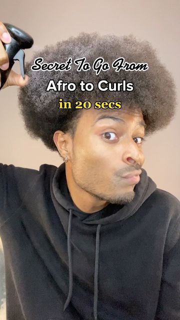 Best Afro Hairstyles Men, How To Make Your Hair Curly Men, Making Hair Curly, Curly Hair Men Products, How To Make Afro Curls, Afro Hairstyle Men, Afro Curls Men, How To Make Afro Hair Curly, Men’s Afro Hairstyles