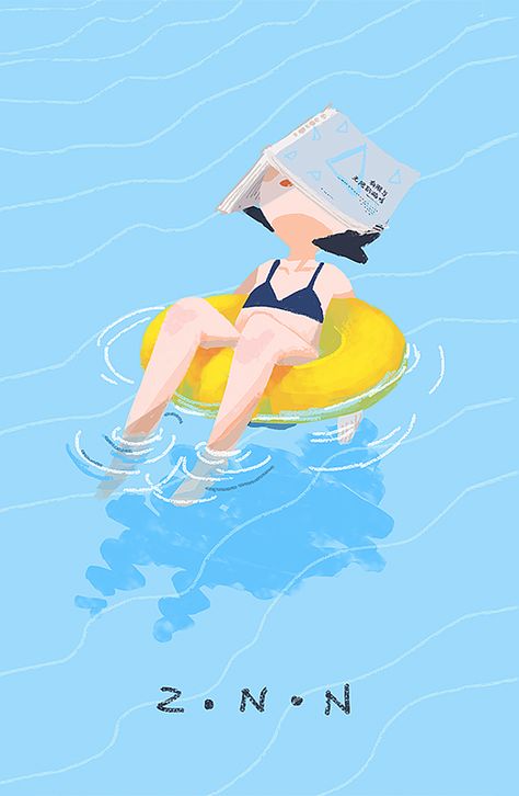 الفن الرقمي, Illustration Painting, Painting Digital, Summer Art, Children Illustration, Book Illustration, Cute Illustration, Art Sketchbook, Pretty Art