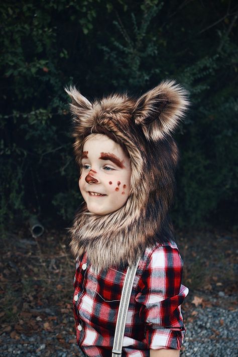 Little Red Riding Hood Family Costume, Diy Werewolf Costume Kids, Diy Wolf Costume Kids, Boys Wolf Costume, Diy Werewolf Costume, Toddler Werewolf Costume, Little Red Riding Hood And Wolf Costume, Toddler Wolf Costume, Diy Wolf Costume