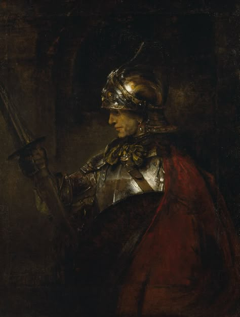 https://flic.kr/p/fXwkuL | A Man in Armour | 1655(?). Oil on canvas. 137,5 x 104,4 cm. Kelvingrove Art Gallery and Museum, Glasgow. Rembrandt Art, Rembrandt Paintings, Art Baroque, Rembrandt Van Rijn, The Great, 다크 판타지, Dutch Painters, Alexander The Great, European Art