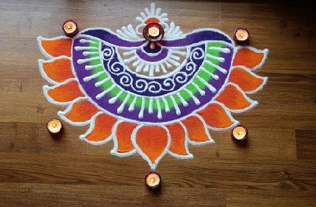 9 Best Ugadi Rangoli Designs (Telugu New Year) 2019 Rangoli For Diwali Padwa, Rangoli Designs Simple Diwali Diya, Simple Freehand Rangoli Designs, Freehand Rangoli Design Diwali, Semi Circle Rangoli Designs Diwali, Padwa Rangoli Diwali, Circle Rangoli Designs Diwali Simple, Rangoli Designs In Circle, Small Circle Rangoli