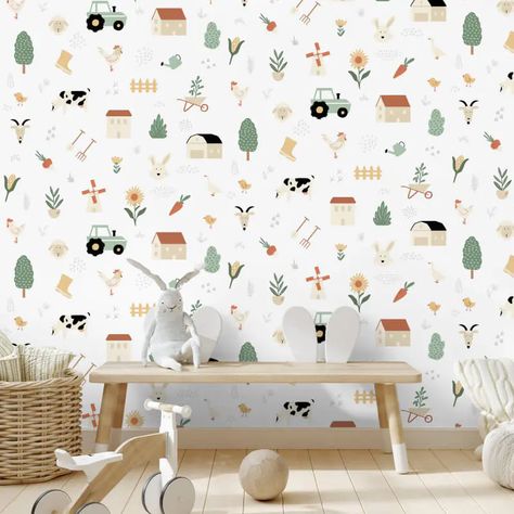 Animals On A Farm, Cath Kidston Wallpaper, Multi Wallpaper, Contemporary Wallpaper Designs, Welly Boots, Go Wallpaper, Wallpaper Uk, Embossed Wallpaper, Id Design