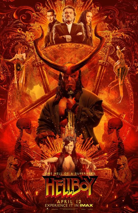 Hellboy 2019 Film - 8 x Official Movie Posters Artwork - #epicheroes Exclusive Check more at http://telonazx.cloudaccess.host/ Nerd Movies, Hellboy Movie, Drake Bell, Epic Hero, Dc Legends, Movie Artwork, Mike Mignola, Milla Jovovich, Dc Movies