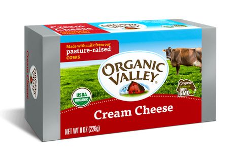 Dye Free Candy, Healthy Cream Cheese, Caramel Apple Spice, Organic Cream, Organic Valley, Cheese Packaging, Cheese Brands, Lectin Free, Caramel Apple Cheesecake