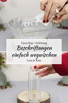 Heute zeige ich Dir mit einer Upcycling-Idee, wie Du eine leere Smoothie-Flasche in eine hübsche Vintage Vase verwandelst. Mit der Anleitung zeige ich Dir auch, wie Du die Beschriftung der Flasche mit einem Hausmittel, das Du sicher zu Hause hast, ganz einfach entfernst! Beschriftung entfernen, Upcycling Ideen, true fruits Schrift entfernen, Smoothie Flasche Glas upcylcing, etikett #upcycling #diy Vase Upcycling, True Fruits Upcycling, Smoothie Bottle, Vine Bottle, True Fruits, Glas Diy, Fruit Diy, Milk Packaging, Upcycling Diy