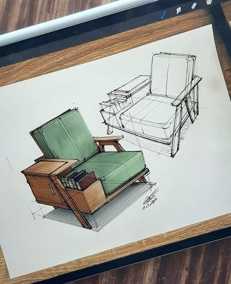 Design Objet, Interior Design Sketchbook, Furniture Sketch, Furniture Design Sketches, Interior Architecture Drawing, Interior Design Drawings, Interior Design Sketches, Architecture Design Sketch, Architecture Design Drawing