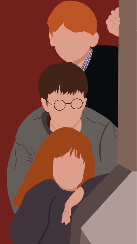 Google Lens Harry Potter The Golden Trio, Trio Profile, Trio Painting, Harry Potter Portraits, The Golden Trio, Citate Harry Potter, Harry Potter Cartoon, Harry Potter Painting, Harry Potter Stickers