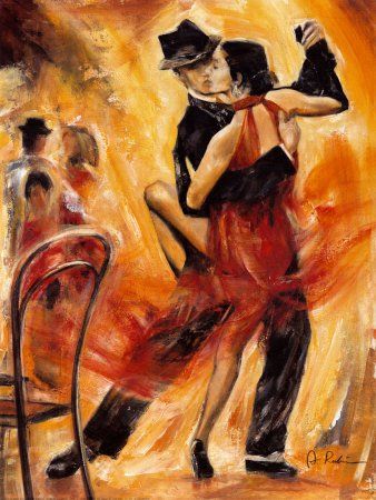 Josy Arthais    Danseurs de Tango Tango Art, Ballet Painting, Dancing Art, Tango Dancers, Dance Paintings, Tango Dance, Couple Painting, Flamenco Dancers, Salsa Dancing